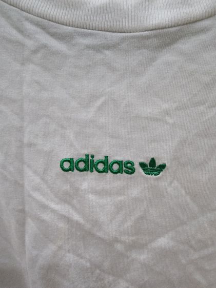 เสื้อ แขนสั้น ทีเชิ้ต ยี่ห้อ Adidas ของแท้ อย่างดี มีโลโก้สีเขียวตัด เบอร์ S เนื้อผ้าบางเบา ใส่สบาย รูปที่ 2