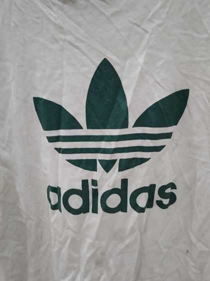 เสื้อยืด ทีเชิ้ต สีขาว ยี่ห้อ Adidas ของแท้ โลโก้ เขียวตัด สวย ใส่น้อย สภาพดี เนื้อผ้าบางเบา ใส่สบาย รูปที่ 2