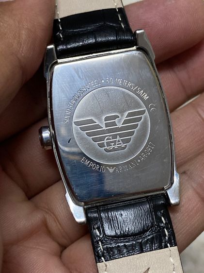 นาฬิกายี่ห้อ ARMANI  Emporio  ของแท้มือสอง  สายหนังเปลี่ยนใหม่  1200฿ รูปที่ 2