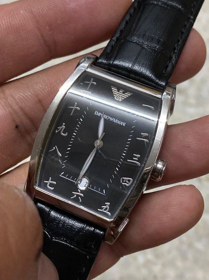 นาฬิกายี่ห้อ ARMANI  Emporio  ของแท้มือสอง  สายหนังเปลี่ยนใหม่  1200฿ รูปที่ 4
