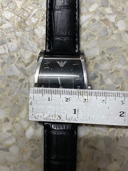 นาฬิกายี่ห้อ ARMANI  Emporio  ของแท้มือสอง  สายหนังเปลี่ยนใหม่  1200฿ รูปที่ 7