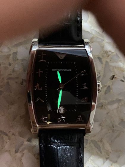 นาฬิกายี่ห้อ ARMANI  Emporio  ของแท้มือสอง  สายหนังเปลี่ยนใหม่  1200฿ รูปที่ 3