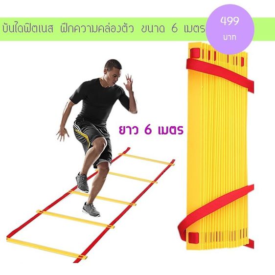 บันไดฟิตเนส ฝึกความคล่องตัว 6 M Speed Agility Ladder (คละสี) รูปที่ 2