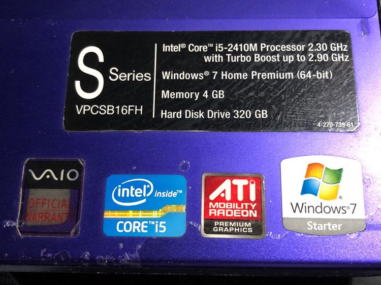 โน๊ตบุ้ค sony vaio รูปที่ 2