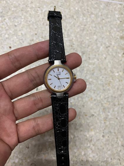 นาฬิกายี่ห้อ Dunhill  ควอทซ์ สวิสเมด แท้มือสอง สายเปลี่ยนใหม่  1900฿ รูปที่ 5