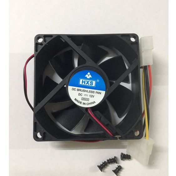 พัดลมระบายความร้อน คอมพิวเตอร์ Fan Case 8 cm DC 12V สีดำ รูปที่ 2
