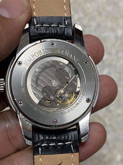 นาฬิกายี่ห้อ  ARMANI  EMPORIO  ระบบออโต้ แท้มือสอง สายเปลี่ยนใหม่ 3500฿ รูปที่ 2