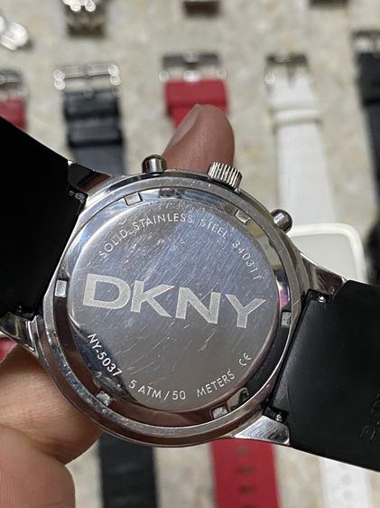 นาฬิกายี่ห้อ DKNY  ของแท้มือสอง โครโนกราฟ สายเดิม  1600฿ รูปที่ 3