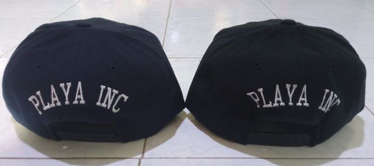 หมวกสแน็ปแบ็ค Playa inc มีสองใบสีดำกับกรม ทรงสวยสภาพใหม่ รูปที่ 7