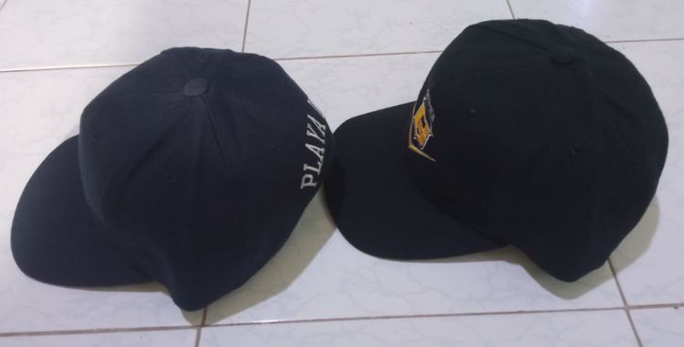 หมวกสแน็ปแบ็ค Playa inc มีสองใบสีดำกับกรม ทรงสวยสภาพใหม่ รูปที่ 6