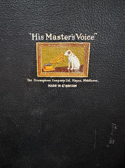 Gramophone Master Voice from UK ปี 1932 มีเข็มสำรองให้จำนวนมาก พร้อมแผ่นเสียงแผ่นครั่ง โบราณของยุโรป55แผ่นสภาพดี เล่นได้ทุกแผ่น  รูปที่ 3