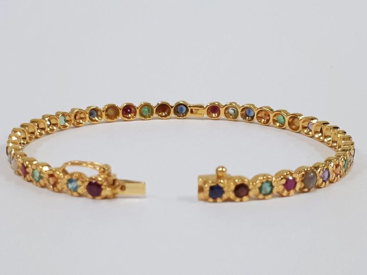 (156) สร้อยเเขนนพเก้า ทอง 90 รูปที่ 5