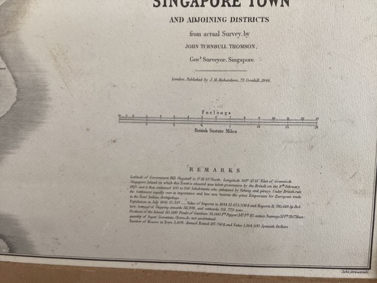 ลดราคา เหลือ 500 บาทเท่านั้น ภาพเก่า พร้อมเฟรม Singapore town ปีเก่า รูปที่ 7