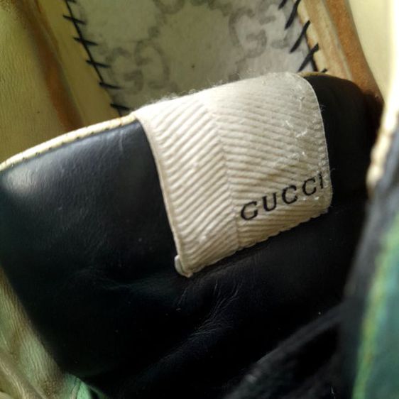 Gucci
Black leather
Rhyton
Sneakers
made in Italy
🔵🔵🔵 รูปที่ 6