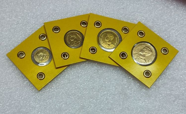 เหรียญไทย เหรียญชุดแรกในรัชกาลที่ 9 ปีพ.ศ. 2493 ผ่านใช้น้อย (ชุดที่ 4)