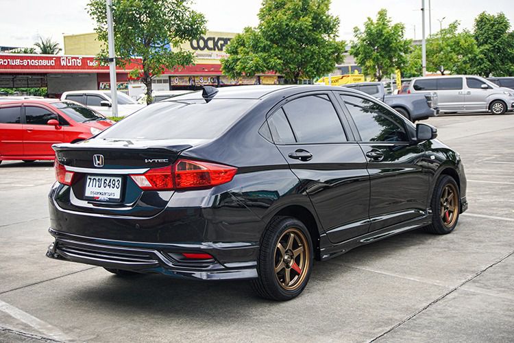 Honda City 2018 1.5 S Sedan เบนซิน ไม่ติดแก๊ส เกียร์อัตโนมัติ ดำ รูปที่ 4