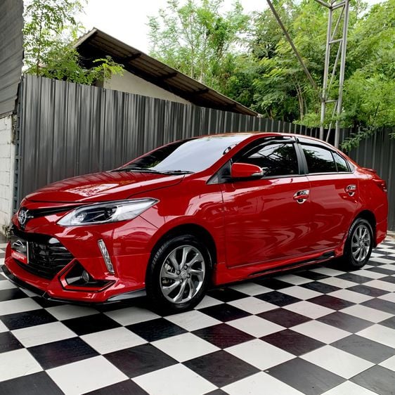 Toyota Vios 2019 1.5 Mid Sedan เบนซิน ไม่ติดแก๊ส เกียร์อัตโนมัติ แดง รูปที่ 4