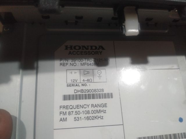 วิทยุเดิมแท้ถอดฮอนด้าซีวิคปี15 รูปที่ 3
