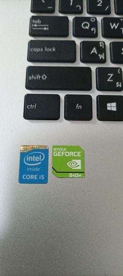 Asus Intel Core i5 jen 5 ram 4 G. hd ssd 120 G. Nvidia 2 G. การ์ดจอแยก แบ็ตยังทนเก็บไฟครับ รูปที่ 1
