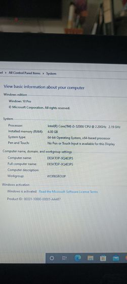 Asus Intel Core i5 jen 5 ram 4 G. hd ssd 120 G. Nvidia 2 G. การ์ดจอแยก แบ็ตยังทนเก็บไฟครับ รูปที่ 7