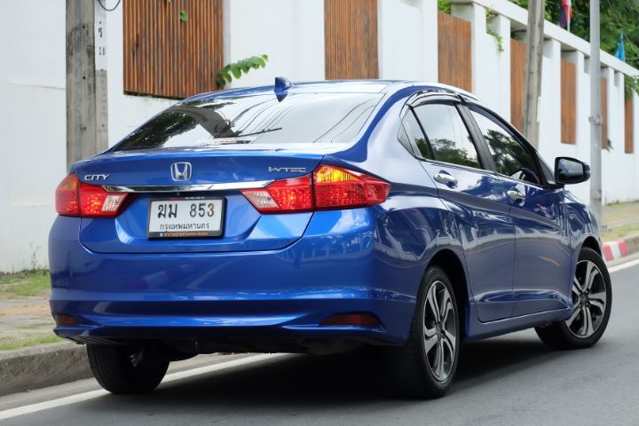 Honda City 2015 1.5 Sv i-VTEC Sedan เบนซิน ไม่ติดแก๊ส เกียร์อัตโนมัติ น้ำเงิน รูปที่ 3