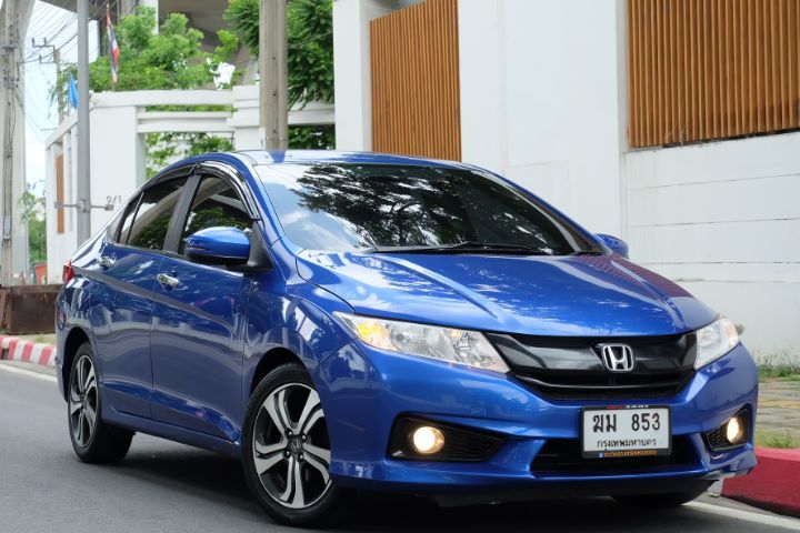 Honda City 2015 1.5 Sv i-VTEC Sedan เบนซิน ไม่ติดแก๊ส เกียร์อัตโนมัติ น้ำเงิน รูปที่ 4