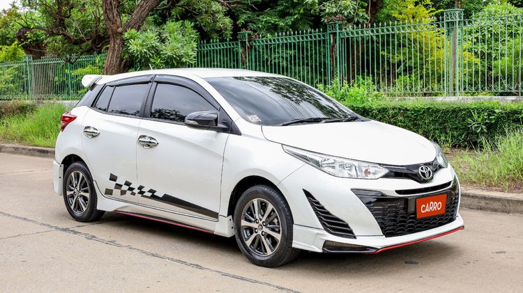 Toyota Yaris 2020 1.2 Mid Sedan เบนซิน ไม่ติดแก๊ส เกียร์อัตโนมัติ ขาว