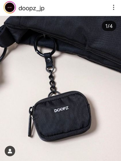 ส่งต่อ Doopz กระเป๋าสะพายไหล่สีดำใบใหญ่ แบรนด์ญี่ปุ่นตัดป้าย รูปที่ 15