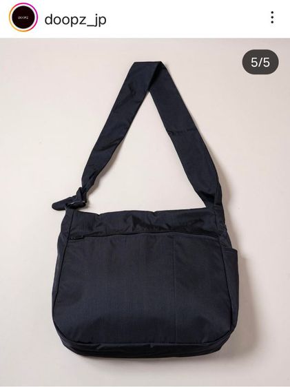 ส่งต่อ Doopz กระเป๋าสะพายไหล่สีดำใบใหญ่ แบรนด์ญี่ปุ่นตัดป้าย รูปที่ 18