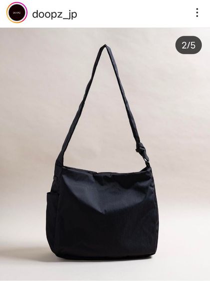 ส่งต่อ Doopz กระเป๋าสะพายไหล่สีดำใบใหญ่ แบรนด์ญี่ปุ่นตัดป้าย รูปที่ 16