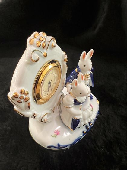 นาฬิกา ตั้งโต๊ะ กระต่ายน้อยคู่รัก รูปที่ 2