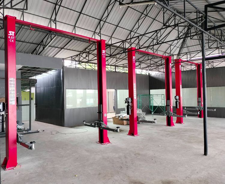 ลิฟท์ยกรถ 2 เสา คานบน 4.5 ตัน ยี่ห้อ ST STRONG  รูปที่ 6