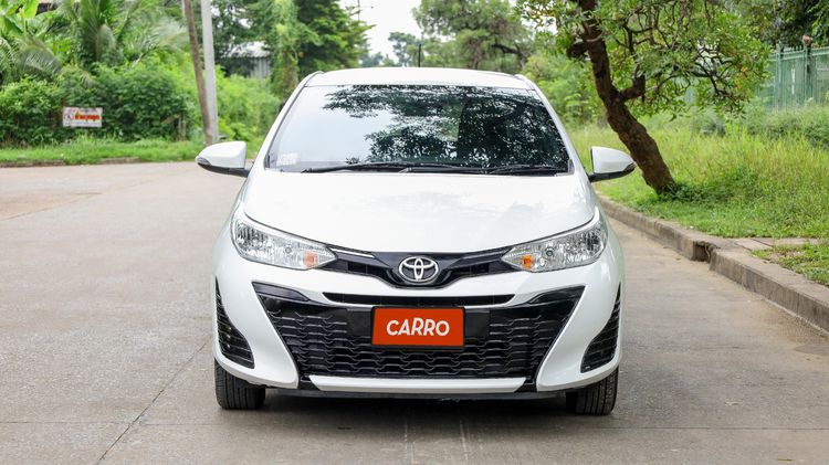 Toyota Yaris 2019 1.2 Mid Sedan เบนซิน ไม่ติดแก๊ส เกียร์อัตโนมัติ ขาว รูปที่ 2