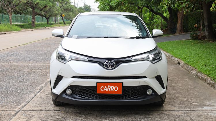 Toyota C-HR 2018 1.8 HV Mid Utility-car เบนซิน ไม่ติดแก๊ส เกียร์อัตโนมัติ ขาว รูปที่ 2