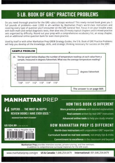 หนังสือเรียนต่อต่างประเทศ GRE ของ Manhattan prep รูปที่ 2