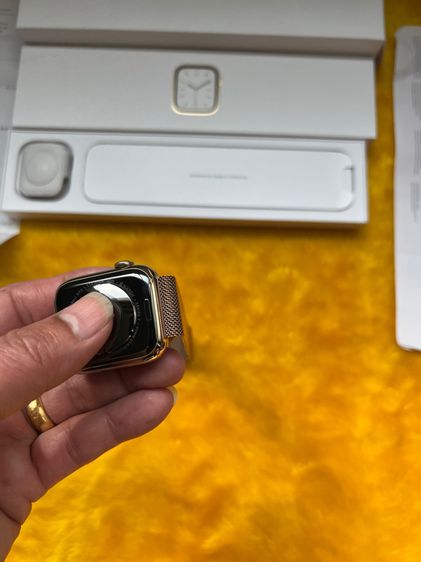 Apple Watch Series7 45mm-Gold Stainless-สแตนเลส-CEL-ใช้ซิมโทรได้ รูปที่ 10