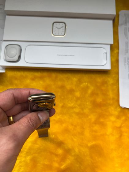 Apple Watch Series7 45mm-Gold Stainless-สแตนเลส-CEL-ใช้ซิมโทรได้ รูปที่ 9