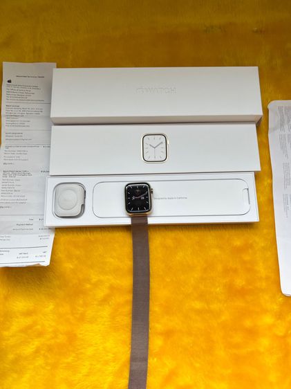 Apple Watch Series7 45mm-Gold Stainless-สแตนเลส-CEL-ใช้ซิมโทรได้ รูปที่ 2