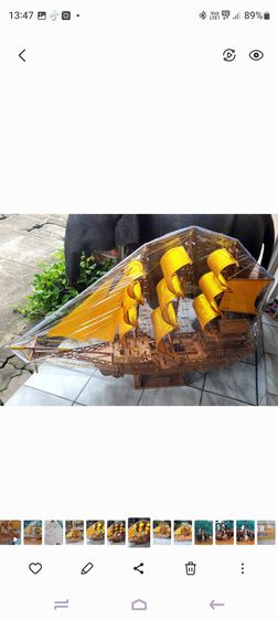 เรือสำเภามงคลเสริมฮวงจุ้ยไซด์120cm. เรือสำเภามงคลเสริมโชดลาภค้าขายร่ำรวย เรือสำเภาเสริมบารมี เรือสำเภาไม้ แฮนด์เมด ฟรีค่าส่งtrak junk รูปที่ 2
