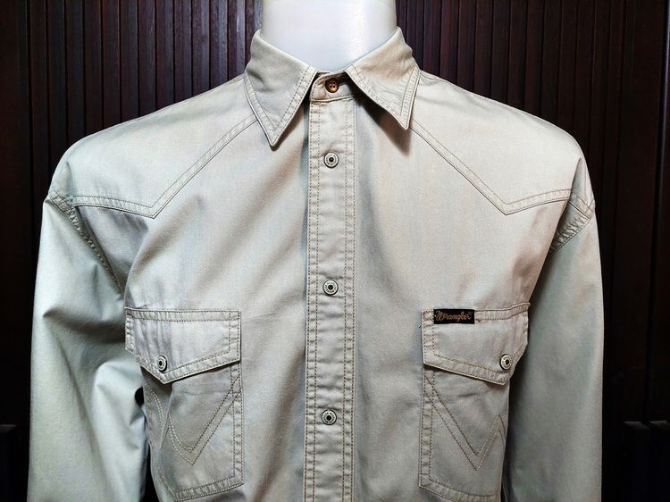 484เสื้อเชิ๊ตWrangler Western Shirt(Size L)สภาพเหมือนใหม่ รูปที่ 5
