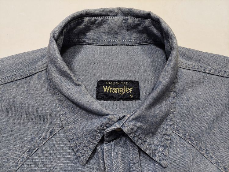 479เสื้อเชิ๊ตWrangler vintage Shirt(Size S)สภาพดีมากๆ รูปที่ 9