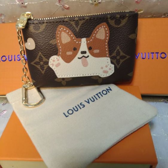 Louis Vuitton Cute Corgi Coin & Card Holder