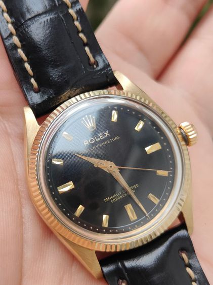 ลดราคา Rolex Vintage black Dial Ref.6567 9k Solid Gold   รูปที่ 3