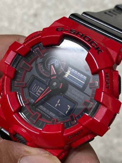 นาฬิกายี่ห้อ G Shock  GA700 แท้มือสอง เปลี่ยนหน้ากากสายแท้มาใหม่เงาสวย   1750฿ รูปที่ 4