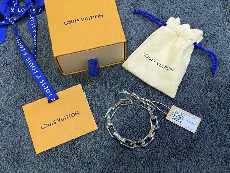 LOUIS VUITTON LOUIS VUITTON Chain Monogram Bracelet M00308 metal Used mens  LV M00308