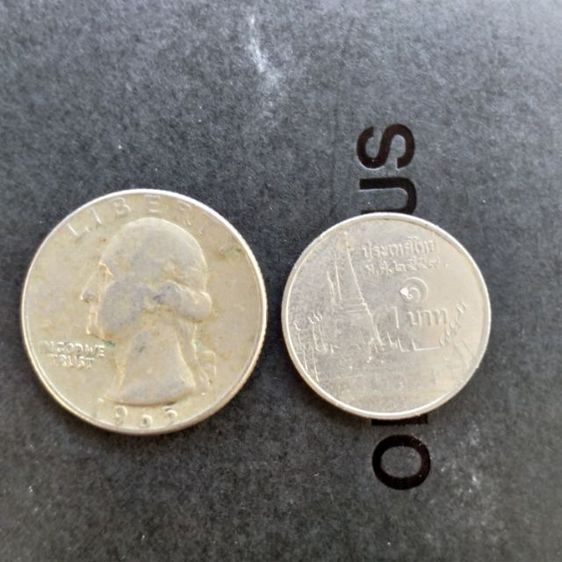 เหรียญกษาปณ์ liberty Quarter Dollars 1965 รูปที่ 9