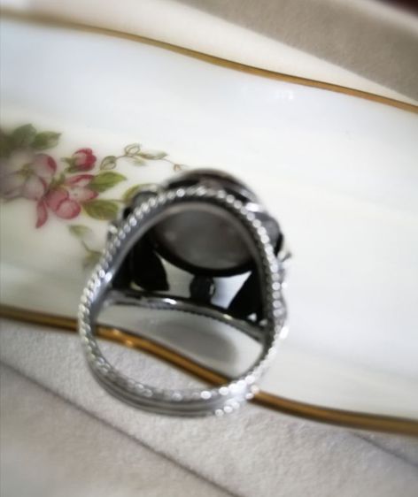 Mebi​ pearl​ มุกมาบิแท้ มุกซีก แหวนเงินสวยงามมาก -​ April vintage​ รูปที่ 11