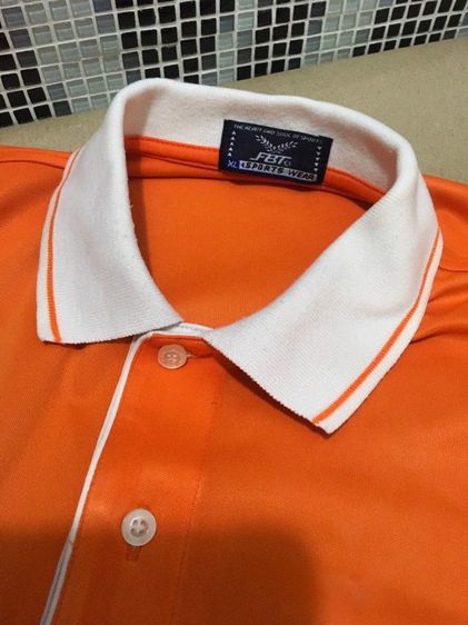เสื้อกีฬา เสื้อคอโปโล FBT สีส้ม อก 43 ยาว 29 นิ้ว 50 บาท รูปที่ 4