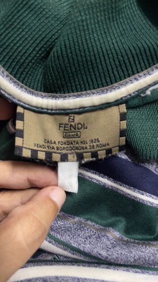 เสื้อโปโล  FENDI มือ 2 สภาพใหม่ ทรงวินเทจ รูปที่ 9