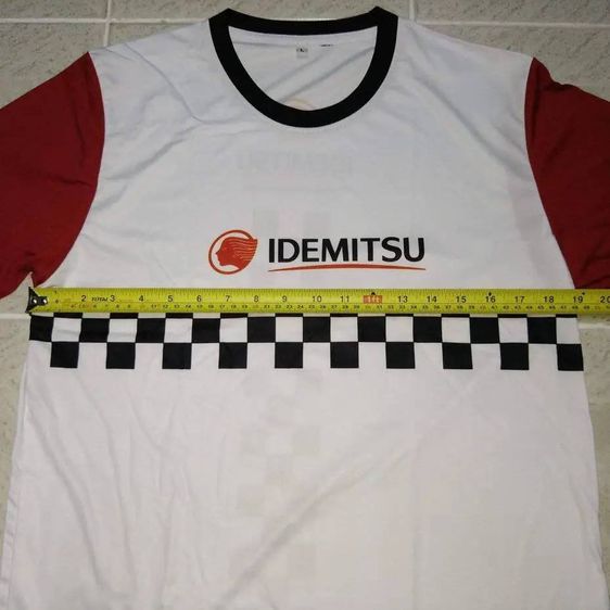 เสื้อยืด Idemitsu ไซส์ L (รอบอกประมาณ 38 นิ้ว) เนื้อผ้ามัน ใส่สบาย ของใหม่ รูปที่ 2